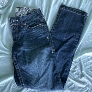 Women’s Ariat Mid-Rise Straight blue jeans size 29L